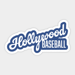 Hollywood Baseball Sticker